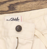 Woolrich X TGT Mid-Rise Straight-Leg Slouchy Cargo Twill Pants Cream Off White S