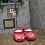 Madden Girl Womens Bonita Ballet Flat Mary Jane BONI01J1 Red Mesh 9M