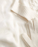 Charter Club Womens Cashmere Hat Gloves Scarf 3-Piece Set Vanilla Ice Off White