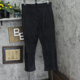 Calvin Klein Womens Ribbed Soft Sleepwear Pajama Lounge Pants QP3291O Black XL