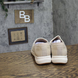 Clarks Breeze Sky Mist Slip-On Sneakers 26181587 Sand Textile Brown 9.5W
