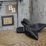 A New Day Womens London Lace Sling Back Bow Flats 94303526 Black 8.5M