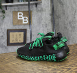 Warning Isecured Womens Lightweight Foam Mesh Sneakers Green 10 (EUR 41)