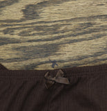 Auden Womens Variegated Ribbed Knit Elastic Waistband Pajama Pants Dark Brown S