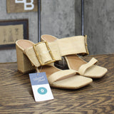 Universal Thread Women's Bristol Mule Heels 89530654 Beige Brown 9M