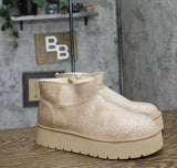Wild Fable Womens Missy Platform Booties with Memory Foam Insole Beige Brown 10M