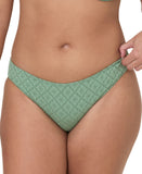 Andie Womens Low Waist Classic Bikini Swim Bottom AB530 Eucalyptus Green XL