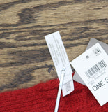 Style & Co. Womens Solid Cable Knit Scarf SC9542505 Red
