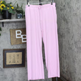 Gap Womens Ribbed Drawstring Pajama Pants G1129XPTMA Lilac Purple L