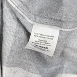 George Mens Button Up Flannel Long Sleeve Shirt 166fbd02559d31 Gray Plaid 2XL
