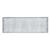 Great Bay Home Washable Accent Runner Rug Distressed Moroccan Grey 2'4" x 7'