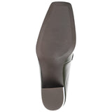 Journee Collection Womens Crawford Block Heel Loafer Pumps Olive Green 7M