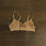 Auden Luxe Stretch Comfort Wire Demi Bra 94266691 Pearl Tan Brown 34A