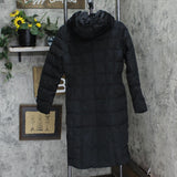 Cole Haan Womens Taffeta With Bib Front Hood Down Alternative  Coat Deep Black S