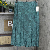 A New Day Women's Animal Print Mid-Rise Satin Slip Skirt 567648
