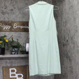 City Studio Juniors Sleeveless Button-Front Dress 1750SU4AT1 Mint Green S