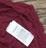 DKNY Womens Lightweight Superfine Texture Top P52SAW83 Beet Red XS