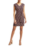 H Halston Womens Wrap Sash Sleeveless Dress HHWS2240020