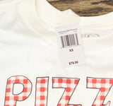 Unfortunate Portrait Mens Graphic T-Shirt Short Sleeve Pizza Tee White XS