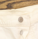 Levi's Womens 501 Original Shorts Jean Jorts Button Fly Disco Nights White 33