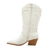 Universal Thread Western Cowboy Boots with Memory Foam Insole Off White 8M