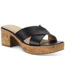 Sun + Stone Womens Giigi Crisscross Wedge Sandals 10014732800 Black 9M