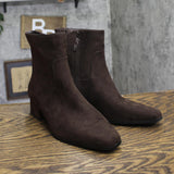 Universal Thread Ankle Bootie with Block Heel and Memory Foam Brown 7.5M