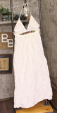 Ibiza By Anne Cole Jewel Maxi Dress With Spaghetti Straps Gardenia White S