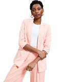 INC International Concepts Latch Front Menswear Blazer Jacket First Blush Pink S
