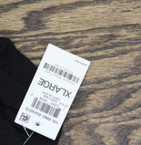 INC International Concepts Zip-Pocket Woven Long Sleeve Blouse Deep Black XL
