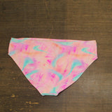 Salt + Cove Womens Plus Size Tie-Dyed Swim Bottom Wave Multi Pink 3X (22-24)