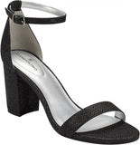 Bandolino Women's Armory Heeled Sandal Shoes BNARMORY2 Black Glamour 7.5M