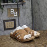 Easy Spirit Melinna Womens Strappy Slip On Sandal SEMELINNA3 Medium Brown 7M