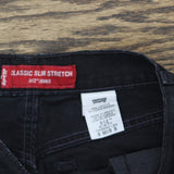 Levi's Womens 512 Classic Slim Stretch Jeans Black Wash 8 Misses Short