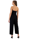Sam Edelman Women's Strapless Feather-Trim Jumpsuit 40H144-S4 Black 6