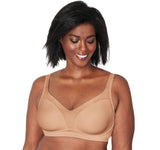 Playtex Womens 18 Hour Bounce Control Wireless Bra US4699 Taupe Brown 36DD
