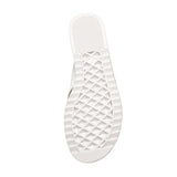Aerosoles Jordyn Cushioned Flip Flop Thong Sandals White Faux Leather 9.5M