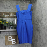 Siena Womens Square-Neck Sleeveless Dress SASR1056 Sapphire Blue 8