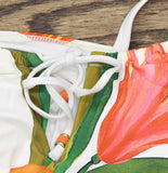 La Blanca The Shoulder Tankini Swimsuit Top Swim Jungle Blossoms White Multi 6