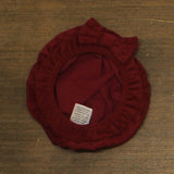 Rare Editions Girls Corduroy Beret Hat Burgundy Red 5