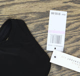 Beyond Control Womens Grommet-Detail Square-Neck Swim Dress Black 6