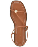 Tommy Hilfiger Womens Taras Strappy Flats Sandals Medium Natural Brown 7.5M