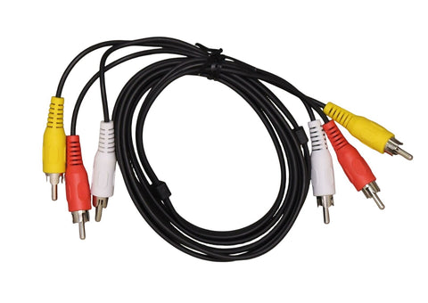 New GE 6 Ft Foot Composite Audio Video Cable Cord Red White Yellow. 33216