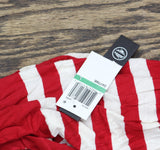 As U Wish Juniors Striped Drawstring T-Shirt Dress Red Stripe L