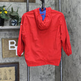 Widgeon Womens Lined Nylon Vintage Rain Jacket Coat 1667e32d878432 Red / Blue M