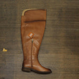 Franco Sarto Haleen Wide Calf Over-the-Knee Boots Shoes Cognac Brown 8M-WC