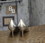 French Connection Womens Kate Flex Pumps Silver Gray 8.5M