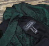 Adrianna Papell Womens Babydoll Metallic Halter Dress AD3D105594 Emerald Green 4