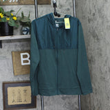 All In Motion Mens Soft Stretch Hooded Full Zip Top Heathered Dark Green XL