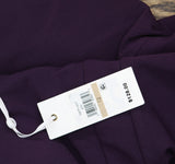 Siena Womens Side-Gathered Dress Removable Straps SATP1607 Plum Purple 12